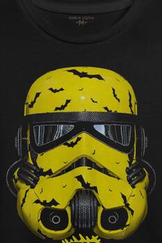 Star Wars Mask Sarı Baskılı Tişört Unisex T-shirt