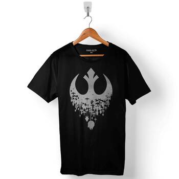 Star Wars Yıldız Savaşları Vader Silüet Tasarım Baskılı Tişört Unisex T-Shirt