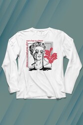 Statue Cry Vaporwave Future Heykel Urban Street Culture Uzun Kollu Tişört Baskılı T-Shirt - Thumbnail