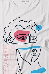 Statue Minimal Street Culture Soft Renkler Heykel Y2K Baskılı Tişört Çocuk T-shirt - Thumbnail