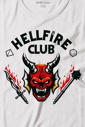 Stranger Things Hellfire Club Baskılı Tişört Çocuk T-shirt - Thumbnail