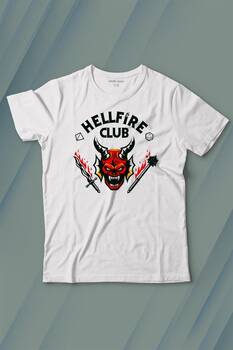 Stranger Things Hellfire Club Baskılı Tişört Çocuk T-shirt