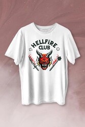 Stranger Things Hellfire Club Baskılı Tişört Unisex T-shirt - Thumbnail