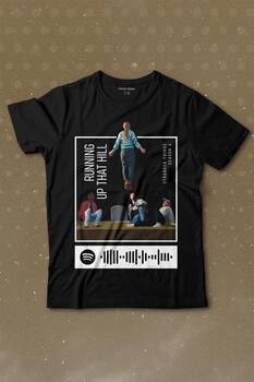 Stranger Things Sezon 4 Baskılı Running Up That Hill Tişört Çocuk T-shirt