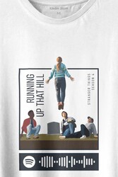 Stranger Things Sezon 4 Baskılı Running Up That Hill Tişört Unisex T-shirt - Thumbnail