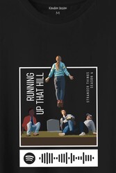 Stranger Things Sezon 4 Baskılı Running Up That Hill Tişört Unisex T-Shirt - Thumbnail