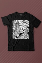 Street Drawing Urban Culture Sokak Baskılı Tişört Çocuk T-shirt - Thumbnail