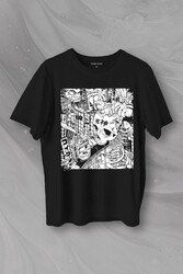 Street Drawing Urban Culture Sokak Baskılı Tişört Unisex T-Shirt - Thumbnail