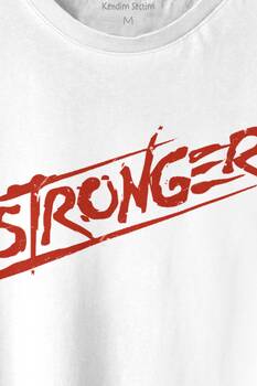 Stronger Daha Güçlü Sporcu Gym Fitness Spor Baskılı Tişört Unisex T-shirt