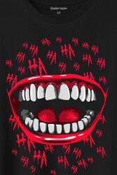 Suicide Squad Ha Ha Ha Kahkaha Gülücük Gülme Baskılı Tişört Unisex T-Shirt - Thumbnail