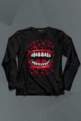 Suicide Squad Ha Ha Ha Kahkaha Gülücük Gülme Uzun Kollu Tişört Baskılı T-Shirt - Thumbnail