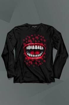 Suicide Squad Ha Ha Ha Kahkaha Gülücük Gülme Uzun Kollu Tişört Baskılı T-Shirt