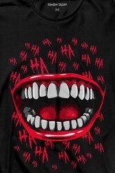 Suicide Squad Ha Ha Ha Kahkaha Gülücük Gülme Uzun Kollu Tişört Baskılı T-Shirt - Thumbnail