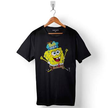 Sunger Bob Esponya Baskılı Tişört Unisex T-Shirt