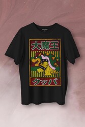 Super Mario Bowser Japanese Poster Baskılı Tişört Unisex T-Shirt - Thumbnail