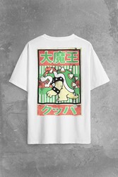 Super Mario Bowser Japanese Poster Sırt Ön Baskılı Oversize Tişört Unisex T-Shirt - Thumbnail