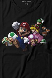 Super Mario Party Star Rush Baskılı Tişört Çocuk T-shirt - Thumbnail