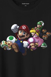 Super Mario Party Star Rush Baskılı Tişört Unisex T-Shirt - Thumbnail