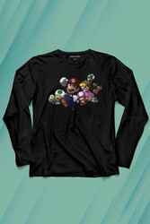 Super Mario Party Star Rush Uzun Kollu Tişört Baskılı T-Shirt - Thumbnail