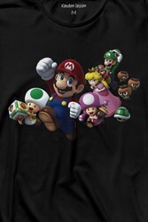 Super Mario Party Star Rush Uzun Kollu Tişört Baskılı T-Shirt - Thumbnail