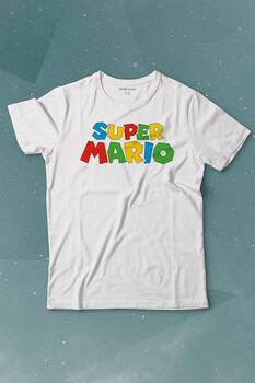 Super Mario Seres Baskılı Tişört Çocuk T-shirt