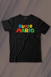 Super Mario Seres Baskılı Tişört Çocuk T-shirt - Thumbnail