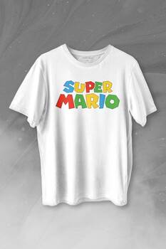 Super Mario Seres Baskılı Tişört Unisex T-shirt