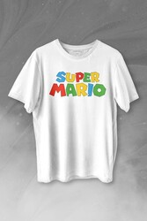 Super Mario Seres Baskılı Tişört Unisex T-shirt - Thumbnail