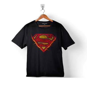 SUPERMAN FLAME ALEV LOGO SUPER MAN ÇOCUK TİŞÖRT