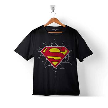 SUPERMAN SUPER MAN LOGO 3 BOYUTLU ÇOCUK TİŞÖRT