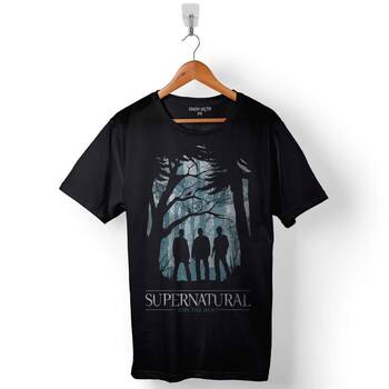 Supernatural Joın The Hunt Iı 2 Logo Baskılı Tişört Unisex T-Shirt