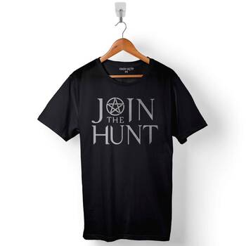 Supernatural Joın The Hunt Iı 2 Logo Baskılı Tişört Unisex T-Shirt