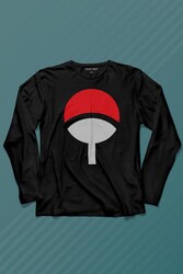 Susake Unchia Otsutsuki Symbol Logo Naruto Uzun Kollu Tişört Baskılı T-Shirt - Thumbnail