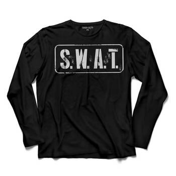 SWAT S.W.A.T. POLİS ÖZEL KUVVETLER BORDO BERELİ 3 KOLLU TİŞÖRT