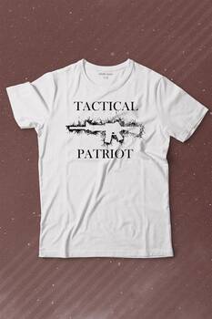 Tactical Patriot Military Tüfek Silüeti Baskılı Tişört Çocuk T-shirt