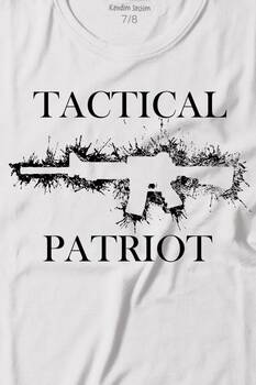 Tactical Patriot Military Tüfek Silüeti Baskılı Tişört Çocuk T-shirt