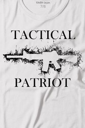 Tactical Patriot Military Tüfek Silüeti Baskılı Tişört Çocuk T-shirt - Thumbnail