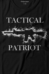 Tactical Patriot Military Tüfek Silüeti Baskılı Tişört Çocuk T-shirt - Thumbnail