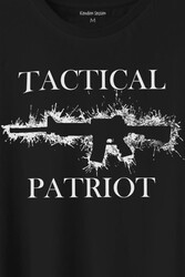 Tactical Patriot Military Tüfek Silüeti Baskılı Tişört Unisex T-Shirt - Thumbnail