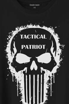 Tactical Patriot Military Vatansever Savaşçı Baskılı Tişört Unisex T-Shirt