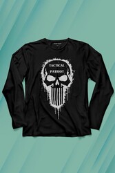 Tactical Patriot Military Vatansever Savaşçı Uzun Kollu Tişört Baskılı T-Shirt - Thumbnail