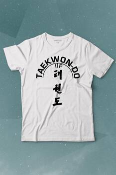 Taekwondo Tekvando Taekwon-Do Dövüşçü Baskılı Tişört Çocuk T-shirt