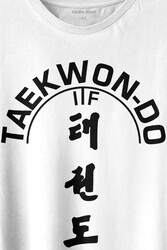 Taekwondo Tekvando Taekwon-Do Dövüşçü Baskılı Tişört Unisex T-shirt - Thumbnail