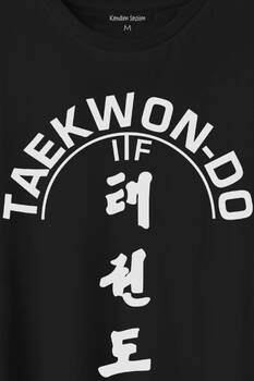 Taekwondo Tekvando Taekwon-Do Dövüşçü Baskılı Tişört Unisex T-Shirt