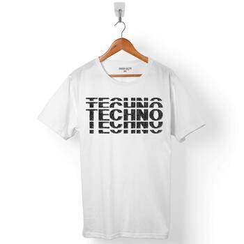 TECHNO TEKNO MUSIC HARD MÜZİK LOGO ERKEK TİŞÖRT