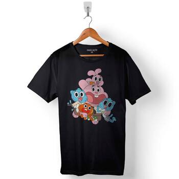 The Amazing World Of Gumball Baskılı Tişört Unisex T-Shirt