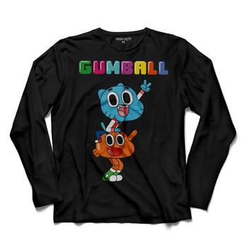 THE AMAZING WORLD OF GUMBALL UZUN KOLLU TİŞÖRT