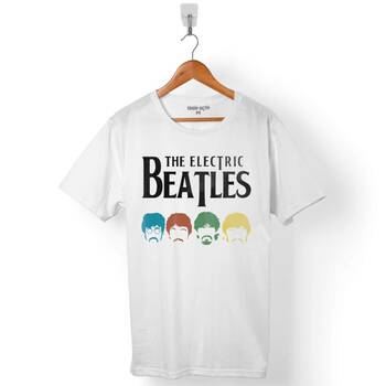 THE BEATLES ELECTRIC ELEKTRİK LOGO ABBEY ROAD ERKEK TİŞÖRT