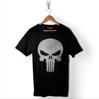 The Crazy Punisher Cezalandırıcı Frank Castle Baskılı Tişört Unisex T-Shirt