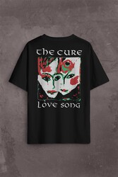 The Cure Lovesong Love Song Rock Music Band Sırt Ön Baskılı Oversize Tişört Unisex T-Shirt - Thumbnail